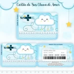 Cartao do sus Personalizado Chuva de Bênçãos