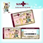 Cartao do sus Personalizado Direito Png e Pdf