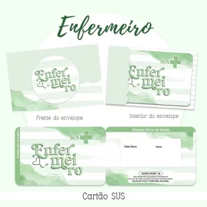 Cartao do sus Personalizado Enfermeiro Png e Pdf