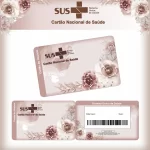 Cartao do sus Personalizado Floral Rose