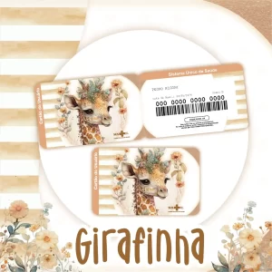 Cartao do sus Personalizado Girafa Png