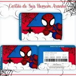 Cartao do sus Personalizado Homem Aranha