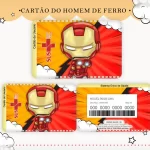 Cartao do sus Personalizado Homem de Ferro