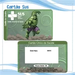 Cartao do sus Personalizado Hulk Png