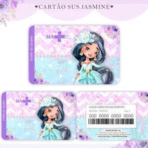 Cartao do sus Personalizado Jasmine Png e Pdf