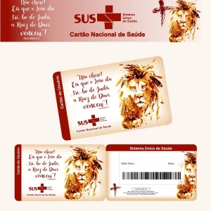 Cartao do sus Personalizado Leão de Judá