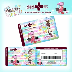 Cartao do sus Personalizado Manicure Png e Pdf