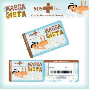 Cartao do sus Personalizado Massagista Png e Pdf