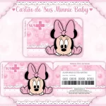 Cartao do sus Personalizado Minnie Bebe