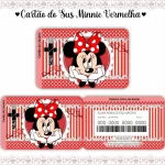 Cartao do sus Personalizado Minnie Vermelha
