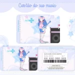Cartao do sus Personalizado Música Png e Pdf