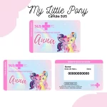 Cartao do sus Personalizado My Little Pony