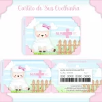 Cartao do sus Personalizado Ovelhinha Png e Pdf