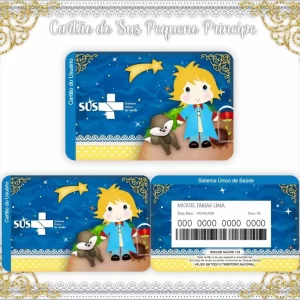 Cartao do sus Personalizado Pequeno Príncipe