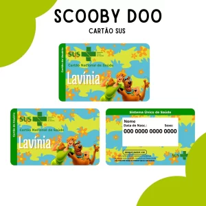 Cartao do sus Personalizado Scooby Doo