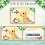 Cartao do sus Personalizado Sus Dinossauro