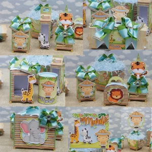 Centro de Mesa Para Festa Safari Studio e Pdf