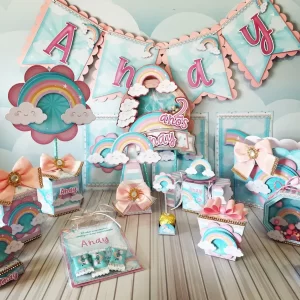 Decoração Arco Iris Studio, Png e Pdf