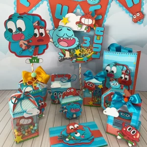 Decoração Gumball Studio, Png e Pdf