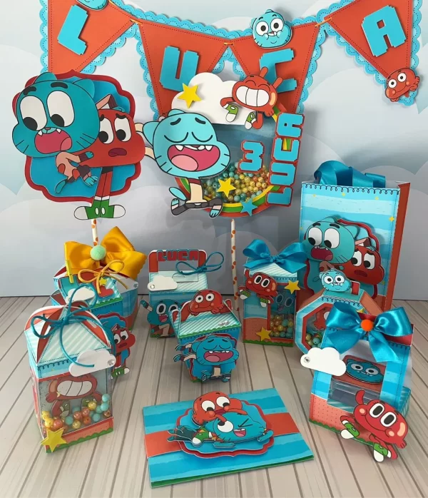 Decoração Gumball Studio, Png e Pdf