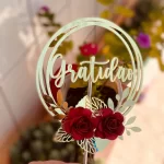 Decoração Tema de Bolo Gratidão Studio