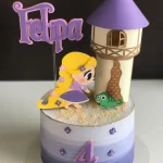 Decoração de Bolo da Rapunzel Studio