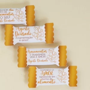Embalagem de Balas Agosto Dourado Pdf e Png
