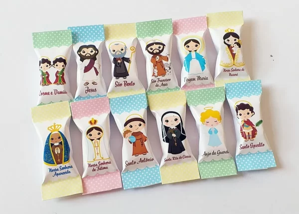 Embalagens Balas Santinhos Pdf e Png
