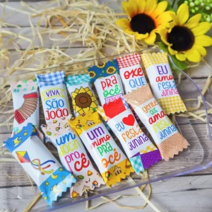 Embalagens de Balas Festa Junina Png e Pdf