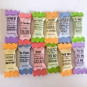 Embalagens de Balas Versículos Pdf e Png