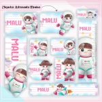 Etiqueta Escolar Astronauta Menina