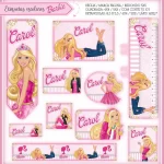 Etiqueta Escolar Barbie Para Imprimir