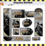 Etiqueta Escolar Batman Para Imprimir