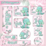 Etiqueta Escolar Dinossauro Menina