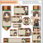 Etiqueta Escolar Harry Potter Png