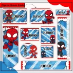 Etiqueta Escolar Homem Aranha Para Editar