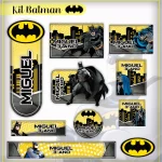 Etiqueta Escolar Personalizada Batman
