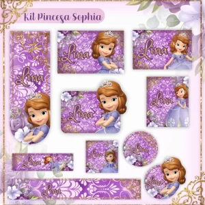 Etiqueta Escolar Princesa Sofia para imprimir – etiquetas escolares personalizadas com a personagem Princesa Sofia.