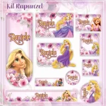 Etiqueta Escolar Rapunzel Para Imprimir