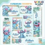 Etiqueta Escolar Stitch Para Imprimir