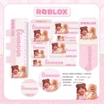 Etiquetas Escolares Roblox Menina