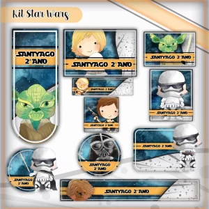 Etiquetas Escolares Star Wars Para Imprimir