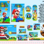 Etiquetas Escolares Super Mario Bros