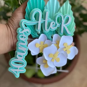 Topo de Bolo 40 Anos Studio para festa de aniversário e decoração temática