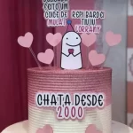 Flork Aniversário Topo de Bolo Studio