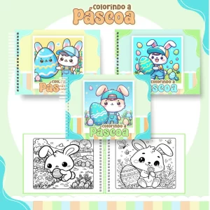 Livrinho de Pascoa Para Colorir Pintar Pdf