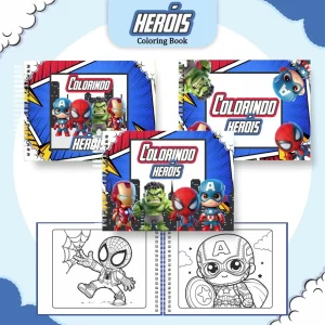 Livro Super Herois Para Colorir Pintar Pdf