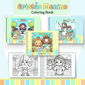 Livro de Colorir Cristão Menino Pintar Pdf