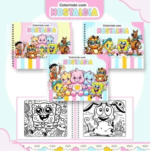 Livro de Colorir Nostalgia Pintar Pdf