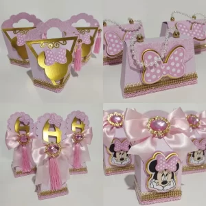 Decoracao Minnie Rosa Simples Studio e Pdf
